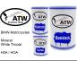 Preview: BMW-Motorcycles, Mineral White Tricoat, H0A / HOA: 500ml Lackdose + 500ml Klarlack + 250ml Härter - Set, von ATW Autoteile West.